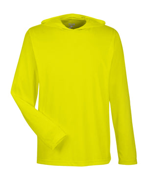 Men's Zone Performance Hooded T-Shirt - Safety Yellow