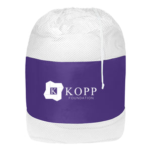 Mesh Laundry Bag - HT_3070 - Purple With White