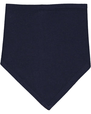 Infant Premium Jersey Bandana Bib - Navy/White