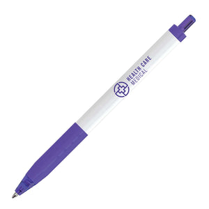Papermate Ink Joy 300 R/T White Barrel 8 Colored Grips By Papermate - White With Purple