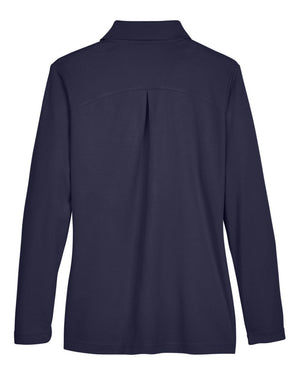 Devon & Jones CrownLux Performance® Ladies' Plaited Long Sleeve Polo