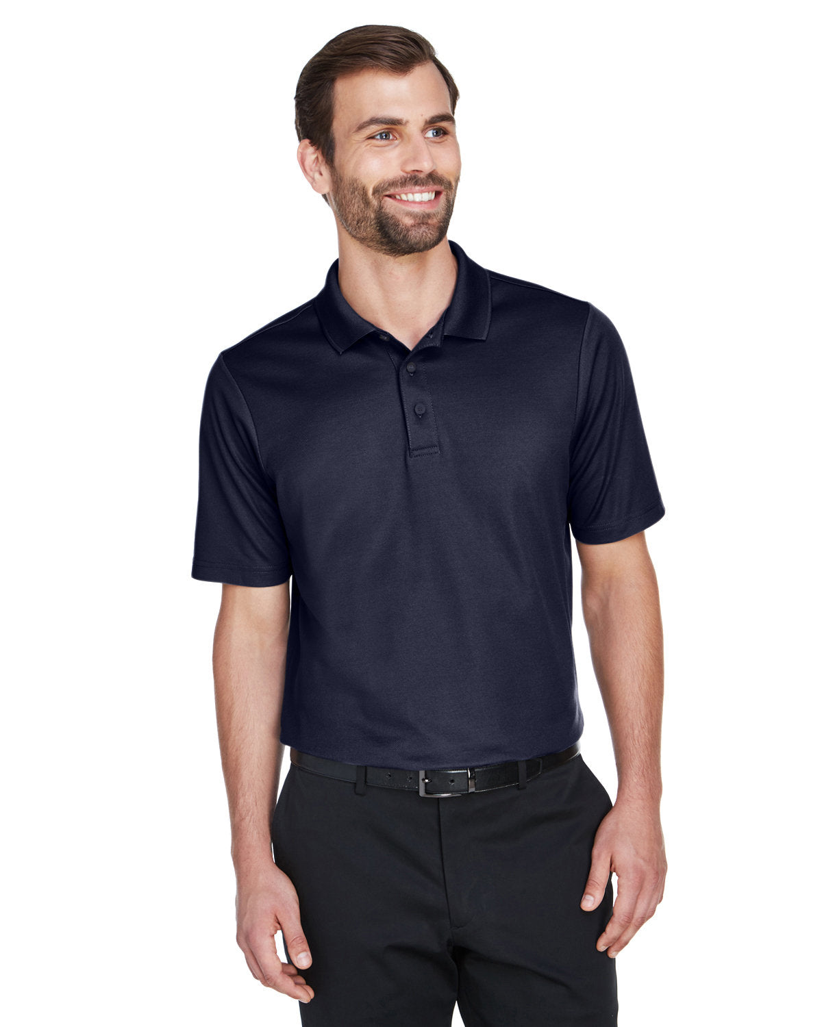 Devon & Jones CrownLux Performance® Tall Plaited Polo - Front