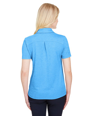 Devon & Jones CrownLux Performance® Ladies' Address Melange Polo - Back