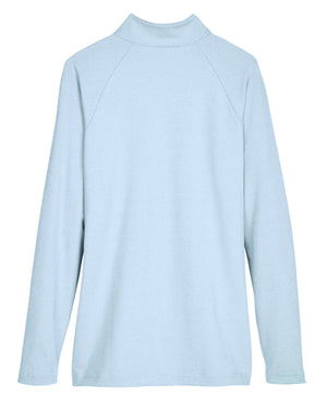 Devon & Jones CrownLux Performance® Ladies' Clubhouse Micro-Stripe Quarter-Zip - Back