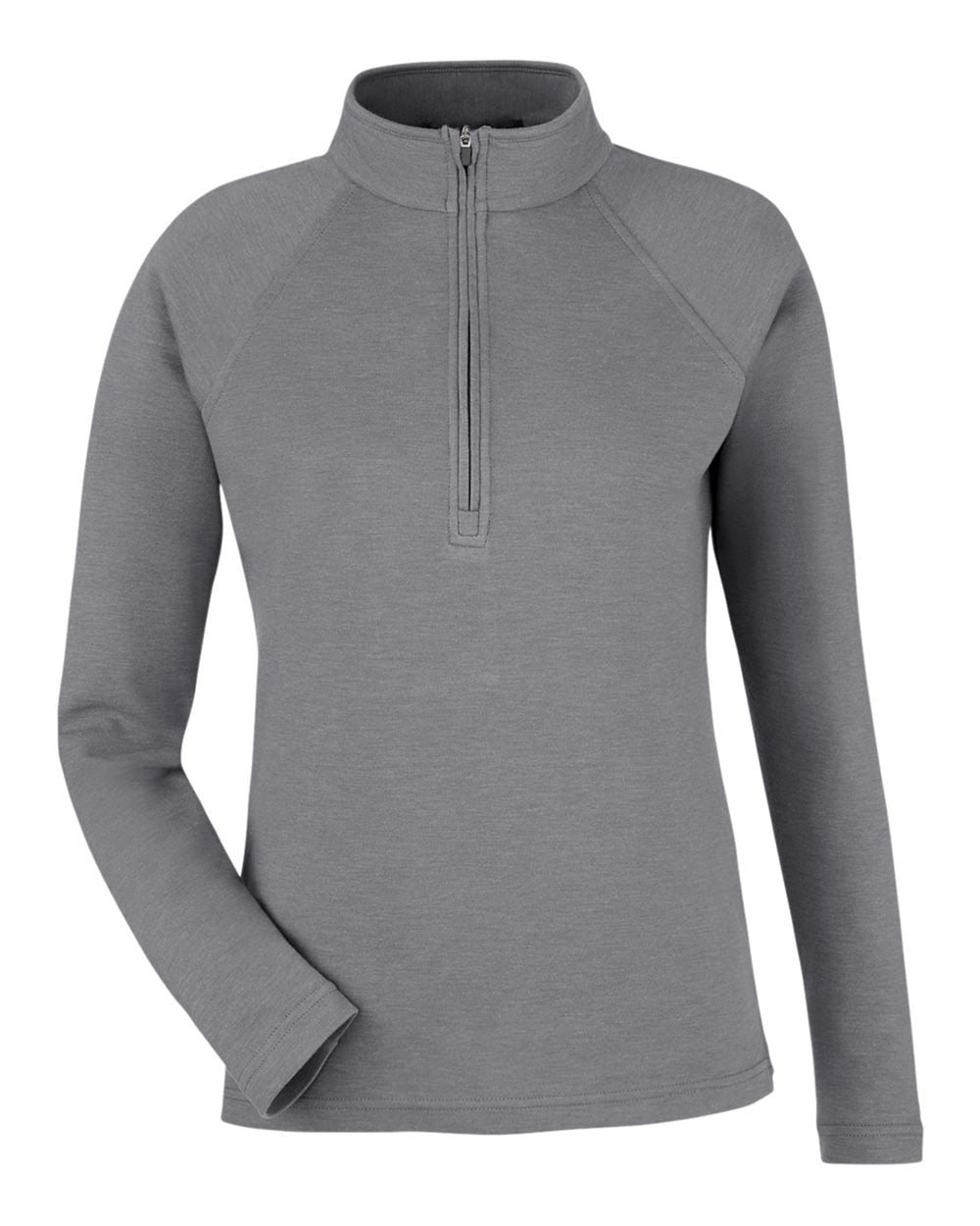 Devon & Jones New Classics® Ladies' Charleston Quarter-Zip - Graphite Melange