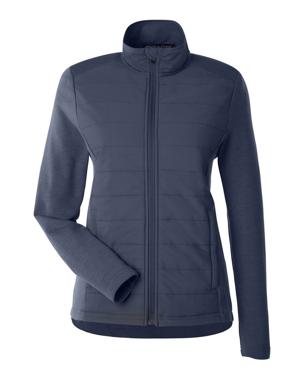Devon & Jones New Classics® Ladies' Charleston Hybrid Jacket - Navy Melange/ Navy