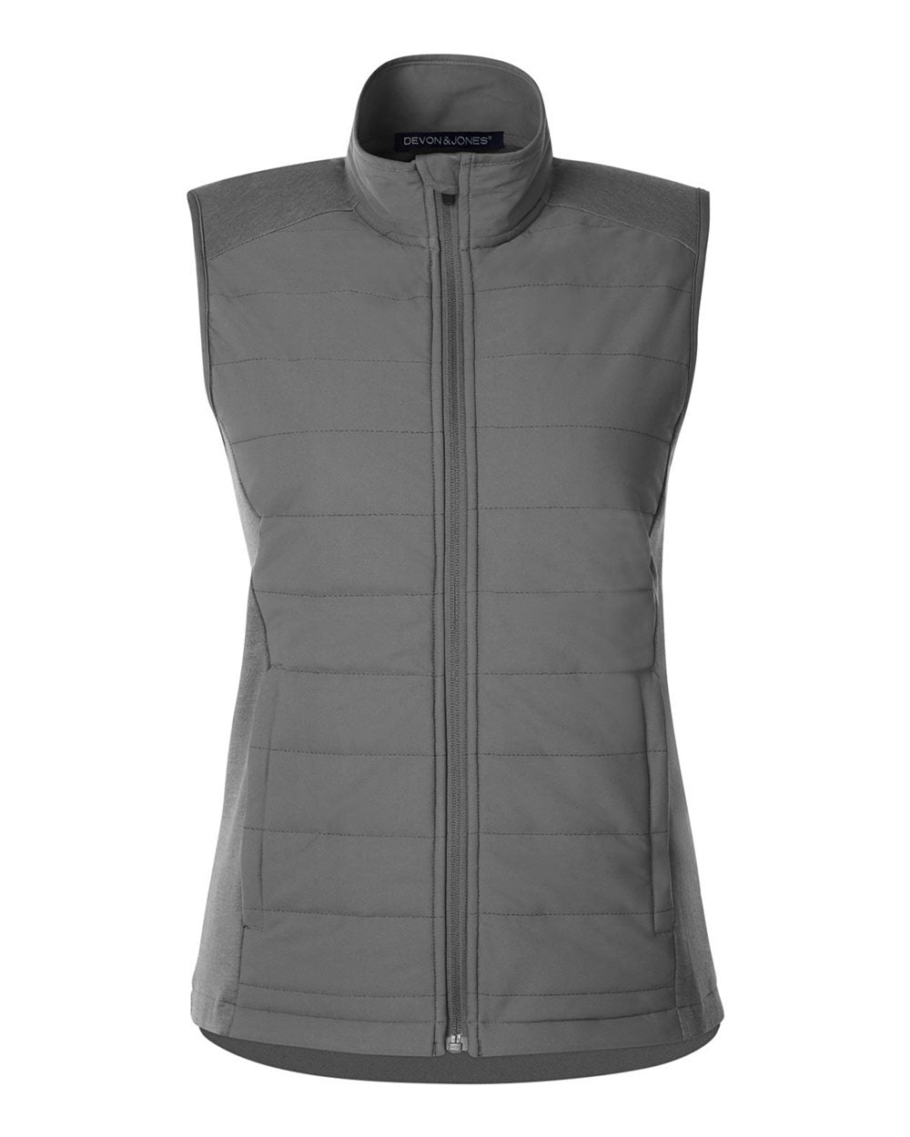 Devon & Jones New Classics® Ladies' Charleston Hybrid Vest - Graphite Melange/ Graphite