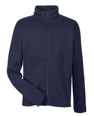 Devon & Jones Men's Bristol Full-Zip Sweater Fleece Jacket - Navy
