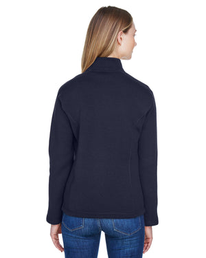 Devon & Jones Ladies' Bristol Full-Zip Sweater Fleece Jacket - Back