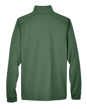 Devon & Jones Men's Newbury Colorblock Mélange Fleece Full-Zip - Back