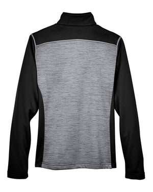 Devon & Jones Ladies' Newbury Colorblock Mélange Fleece Full-Zip
