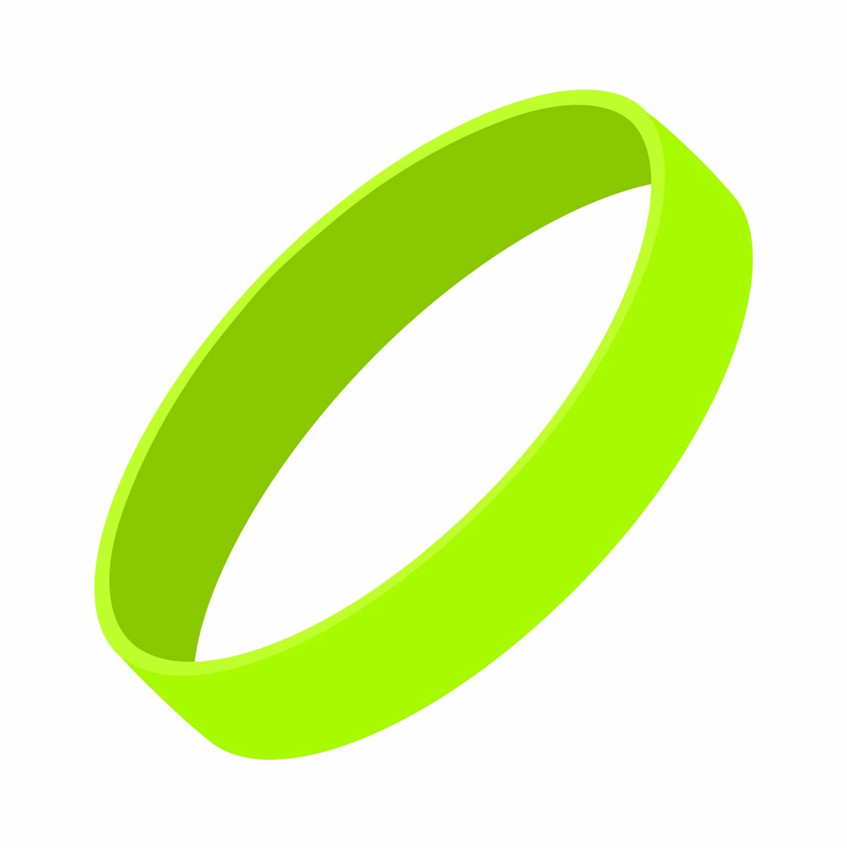 Silicone Wrist Bands - Debossed with Color
