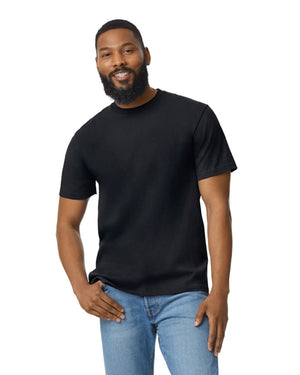 Unisex Softstyle Midweight T-Shirt - Pitch Black