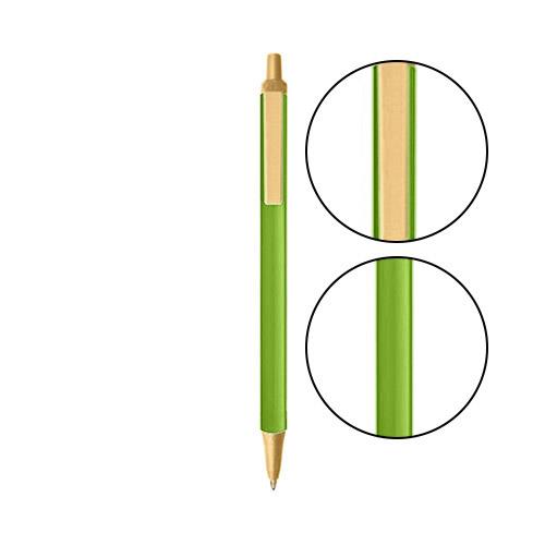 Metallic Green BIC® Clic Stic® Pen - Metallic Green With Cream