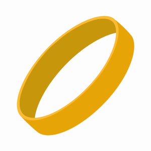 Silicone Wrist Bands - Debossed with Color
