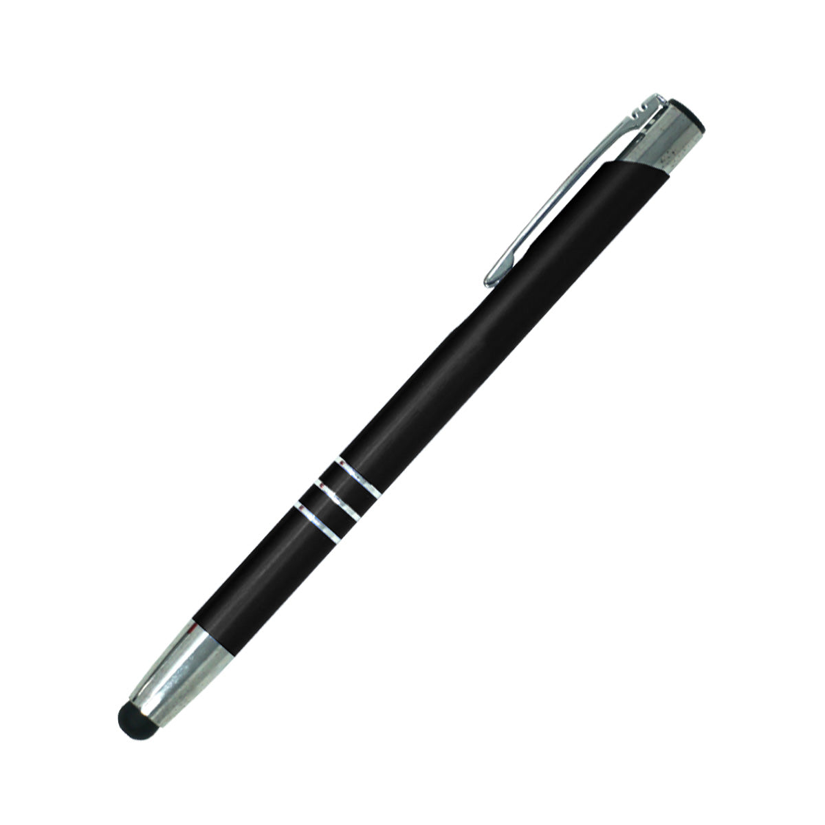 Excalibur Metal Promotional Pen with Soft Stylus - Black