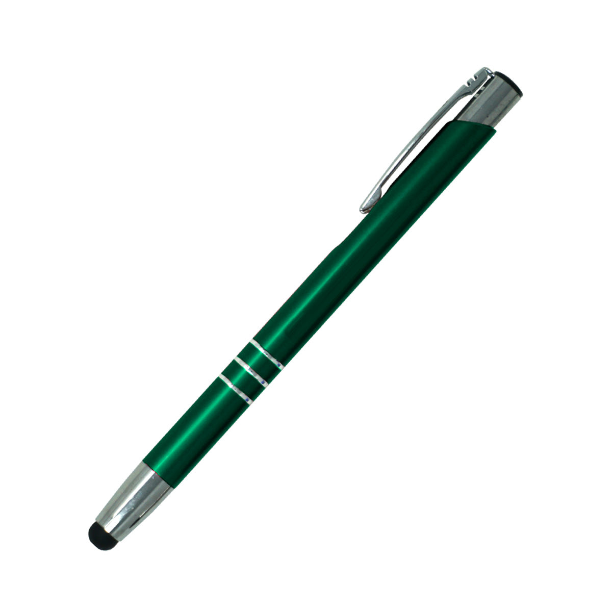 Excalibur Metal Promotional Pen with Soft Stylus - Green