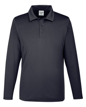 Men's Zone Performance Long Sleeve Polo - Black