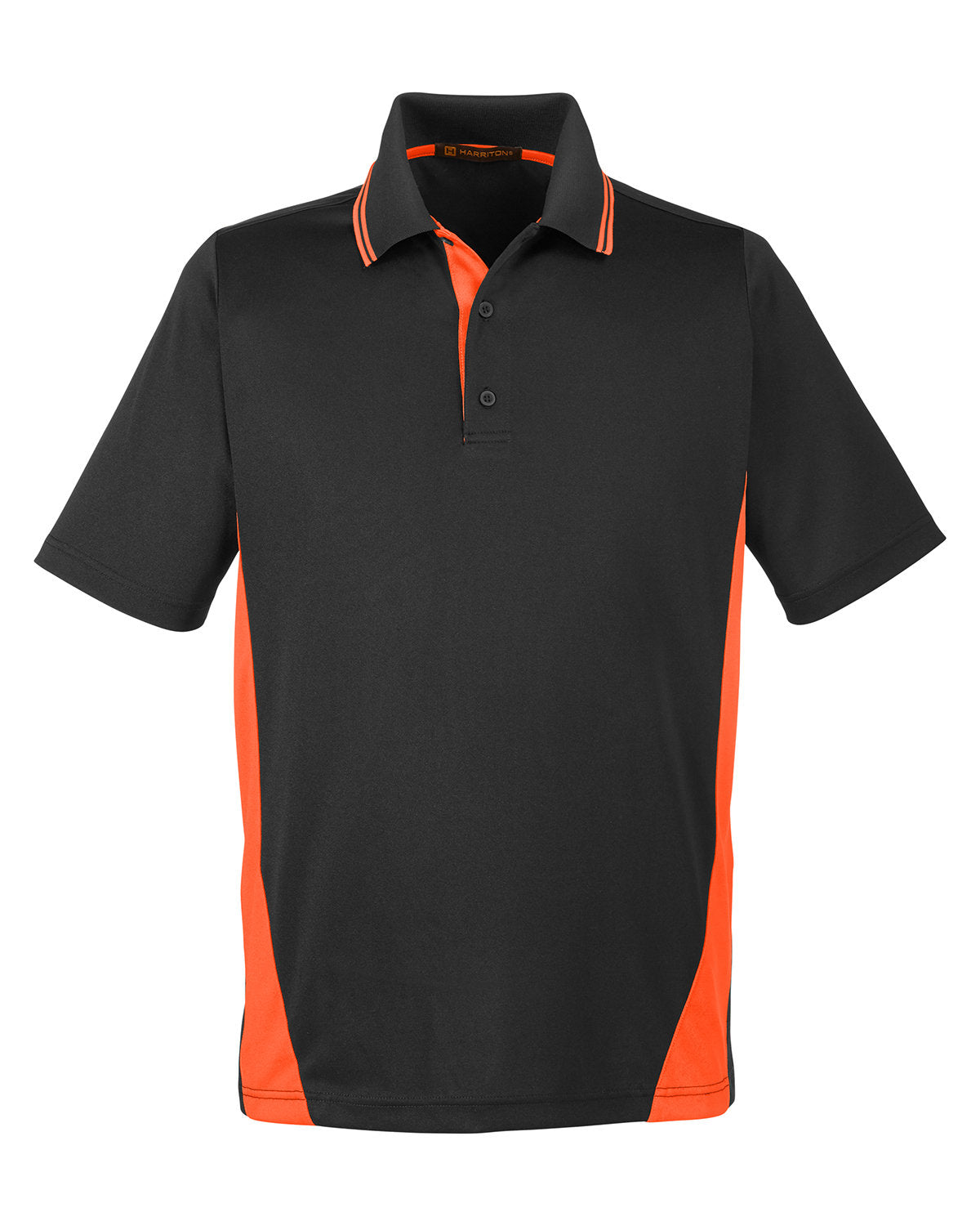 Men's Flash Snag Protection Plus IL Colorblock Polo - Black/Tm Orange