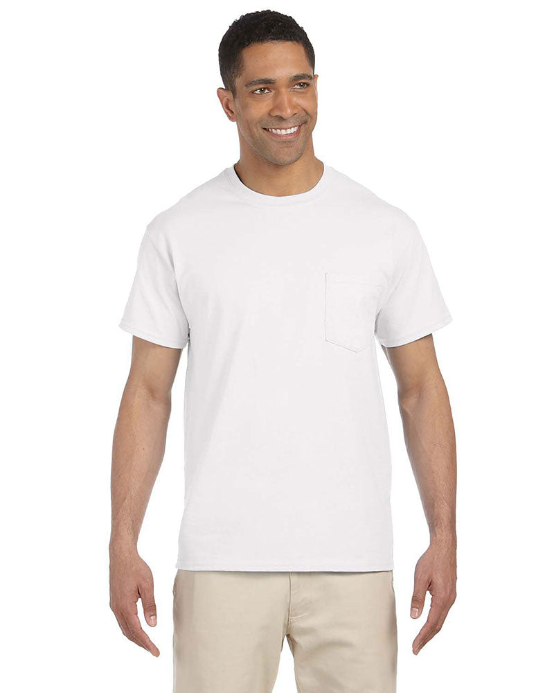 Adult Gildan Ultra Cotton® Pocket T-Shirt - Color - ACG230 - White