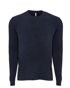 Unisex Sueded Long-Sleeve Crew - Midnight Navy