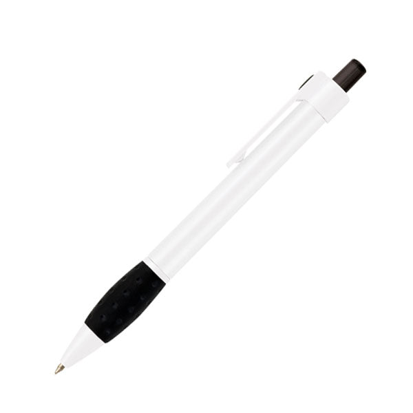 Falcon Plastic Click-Action Ballpoint Promotional Pen - White