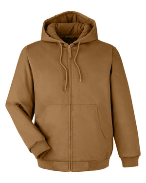 Unisex ClimaBloc® Heavyweight Hooded Full-Zip Jacket - Duck Brown