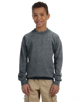 Gildan Youth Heavy Blend™ Fleece Crew - Dark Heather