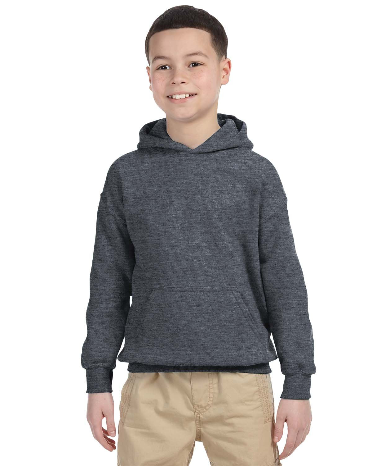 Gildan Youth Heavy Blend™ Hooded Sweatshirt - Dark Heather