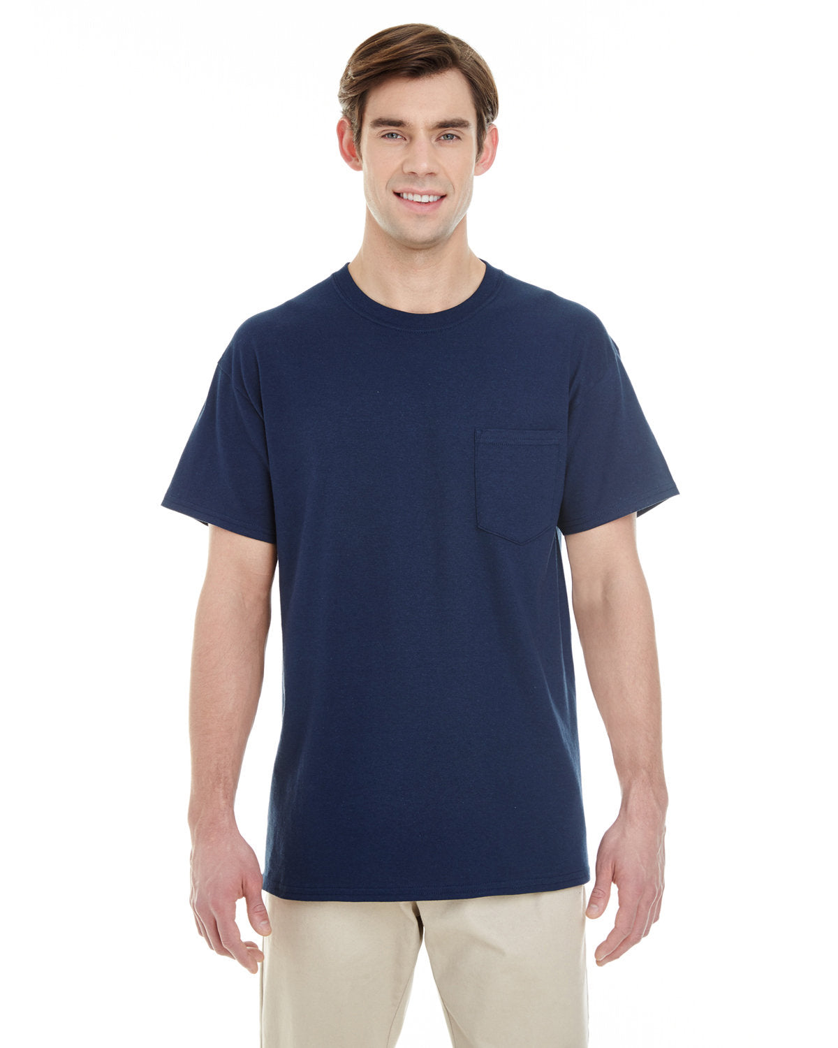Gildan Unisex Heavy Cotton Pocket T-Shirt - Navy