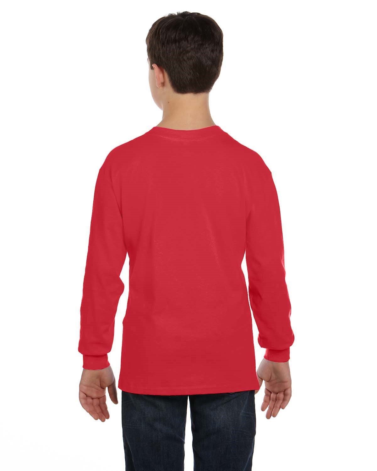 Gildan Youth Heavy Cotton™ Long-Sleeve T-Shirt - Back