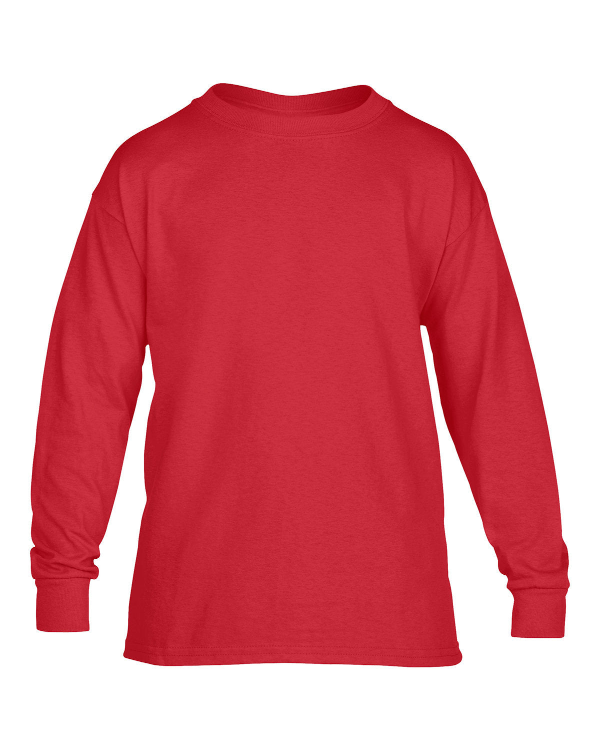 Gildan Youth Heavy Cotton™ Long-Sleeve T-Shirt - Red