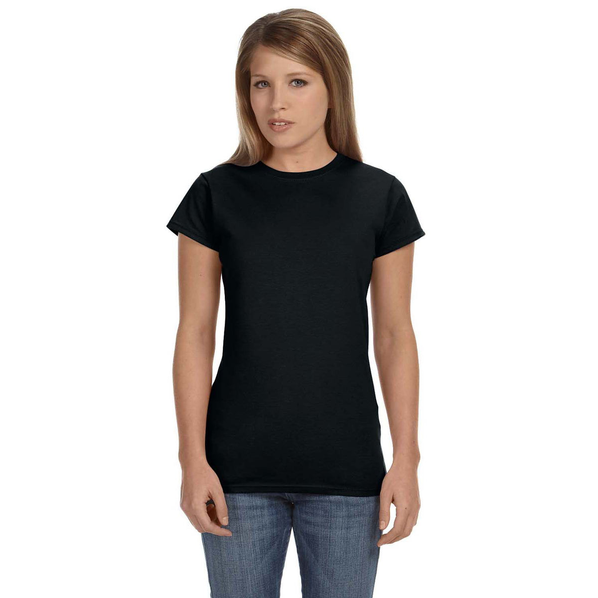 Gildan Ladies' Softstyle® 4.5 oz Fitted T-Shirt - Black