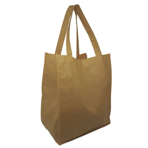 Grocery Tote: custom printed with your logo - Light Brown