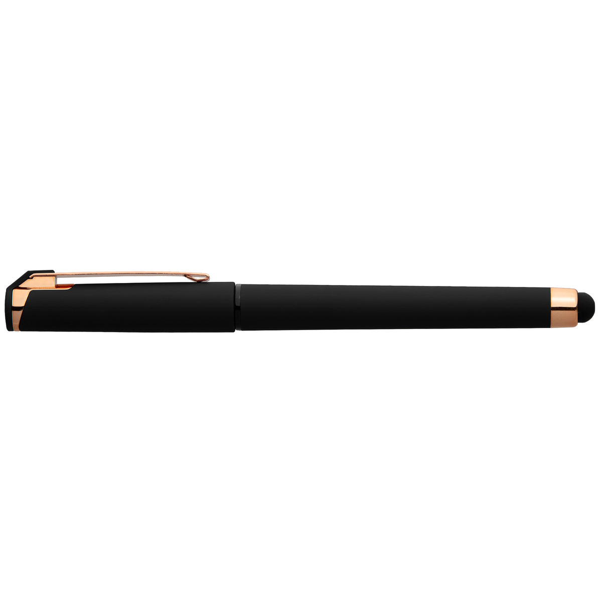 Islander Softy Rose Gold Gel Pen w/ Stylus - Black