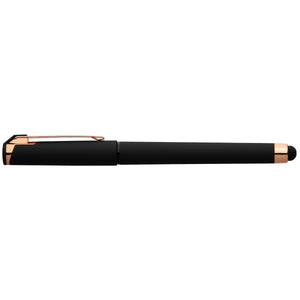 Islander Softy Rose Gold Gel Pen w/ Stylus - Black