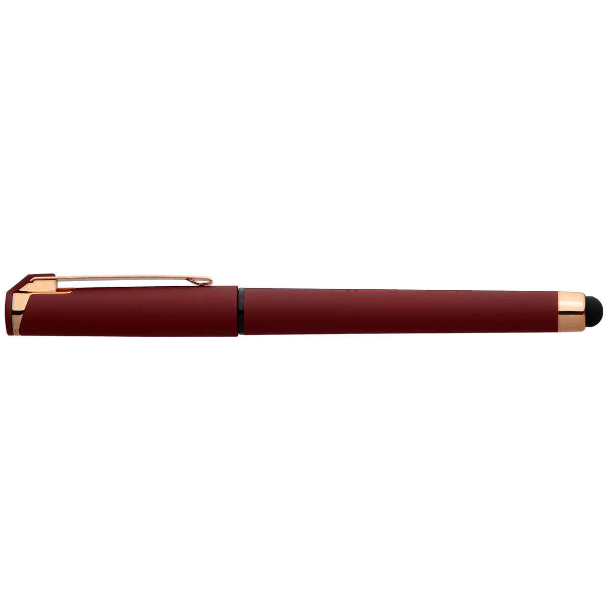 Islander Softy Rose Gold Gel Pen w/ Stylus - Dark Red