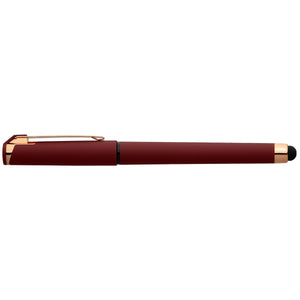 Islander Softy Rose Gold Gel Pen w/ Stylus - Dark Red