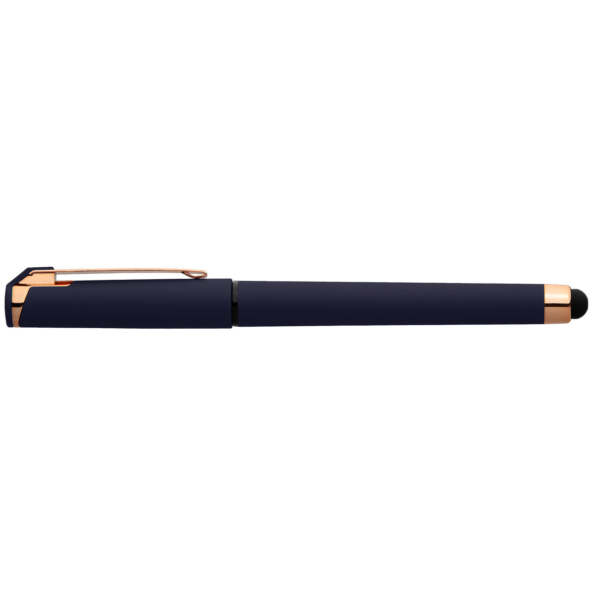 Islander Softy Rose Gold Gel Pen w/ Stylus - Navy Blue