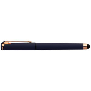 Islander Softy Rose Gold Gel Pen w/ Stylus - Navy Blue