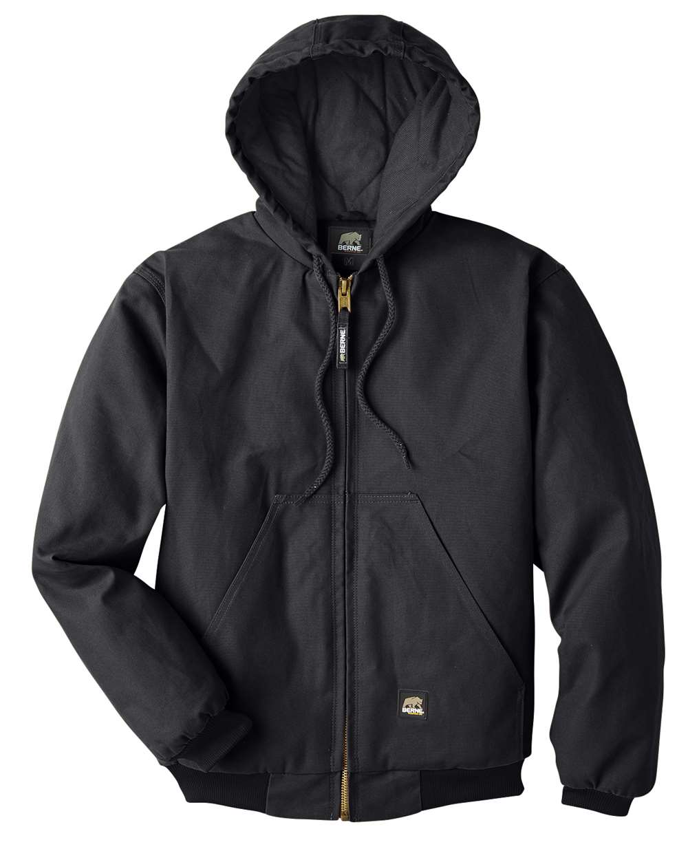 Berne Apparel Men's Berne Heritage Hooded Jacket - Black