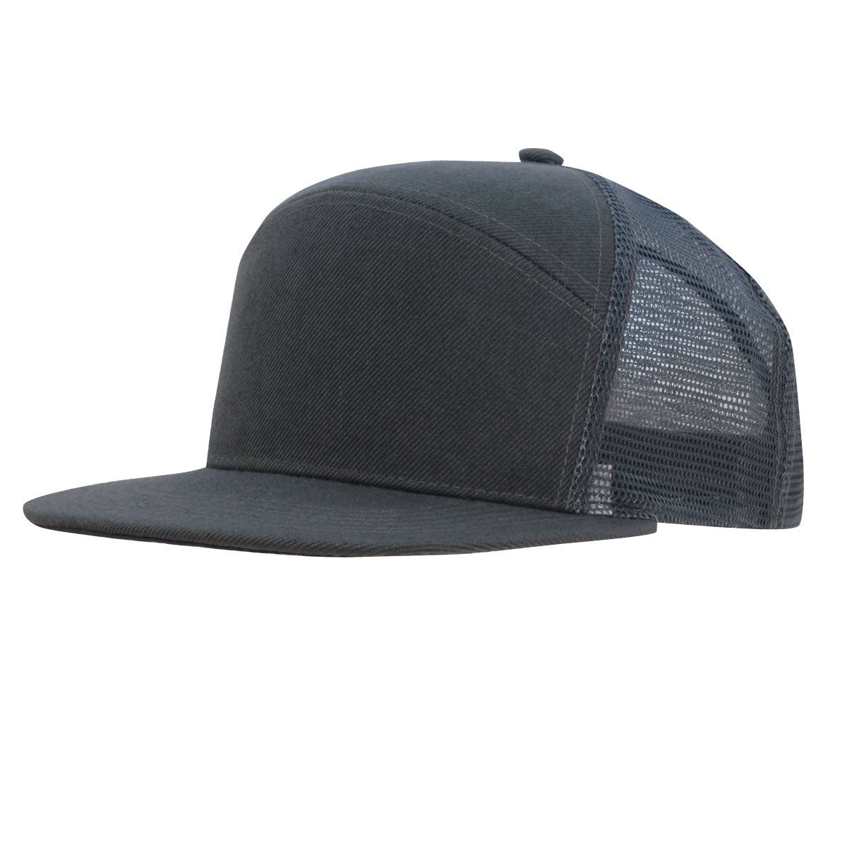American Twill A Frame Cap w/ Mesh - Charcoal