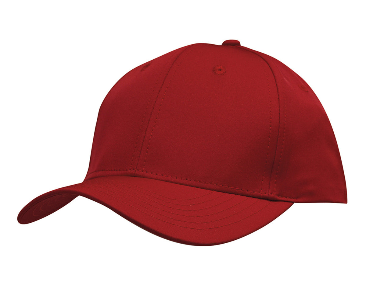 6 Panel Premium Pioneer Sports Twill - Red