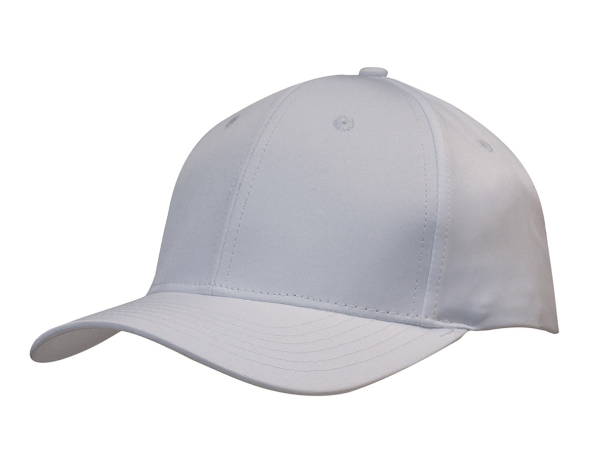 6 Panel Premium Pioneer Sports Twill - White