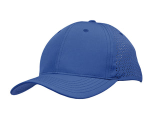 Sports Ripstop Twill With Triangle Perforations - Royal