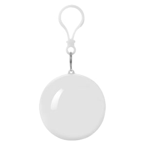 Poncho Ball Key Chain - White