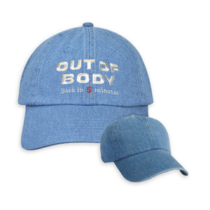 Unconstructed washed denim cap