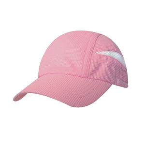 Super light weight performance running cap w/ elastic & toggle / solid