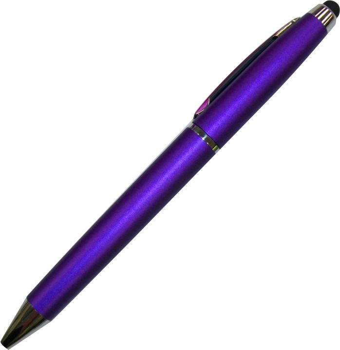 Cierra Plastic Twist Action Pen with PDA Stylus - Purple
