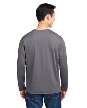 Harriton Unisex Charge Snag and Soil Protect Long-Sleeve T-Shirt - Back